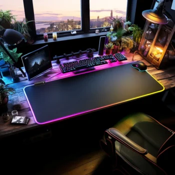 Large RGB Gaming Mouse Pad 14 Light Modes